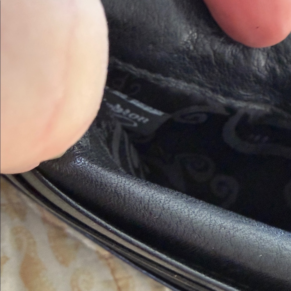 Brighton Black Floral Embossed Shoulder Bag - Picture 10 of 10